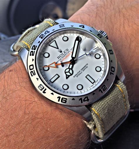 rolex explorer strap|Rolex explorer ii nato strap.